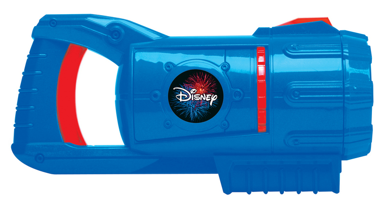 Супер-бластер для создания световых и звуковых эффектов фейерверка с героями Disney. Требуется 3  батарейки АА (в комплект не входят). 